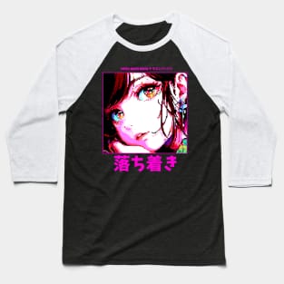 Y2K Anime Girl Baseball T-Shirt